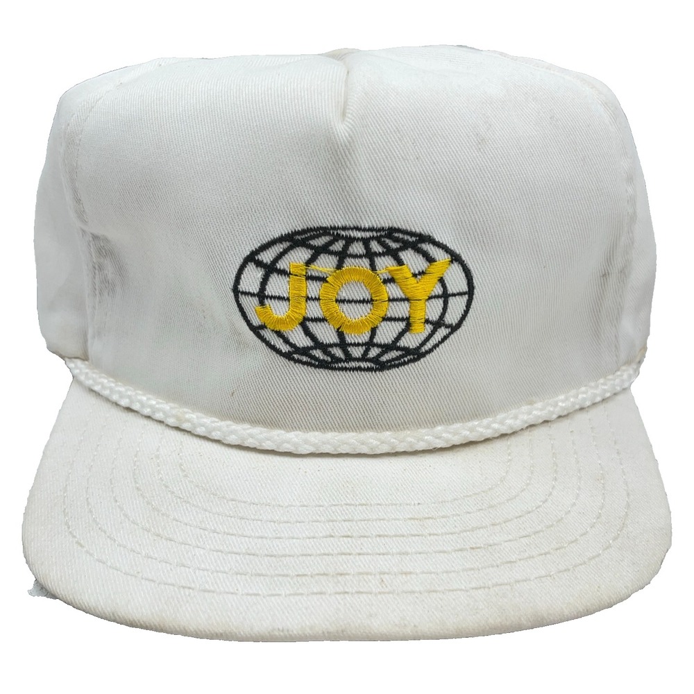 Vintage Joy Global Hat Cap Strap Back Coal Mine Mining Miner Rope 80s 90s USA *